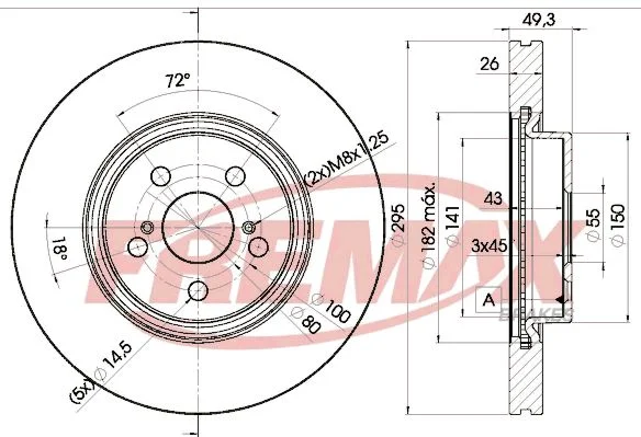 Stabdžių diskas FREMAX BD-0505