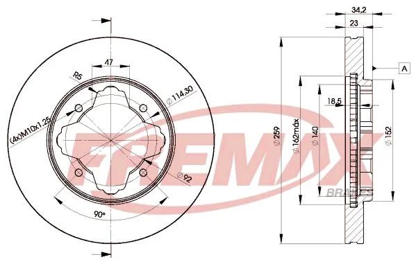 Stabdžių diskas FREMAX BD-0836