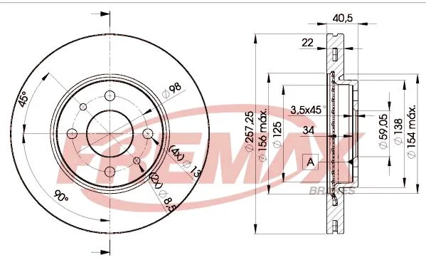 Brake Disc FREMAX BD-1650