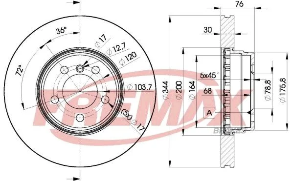Stabdžių diskas FREMAX BD-2207