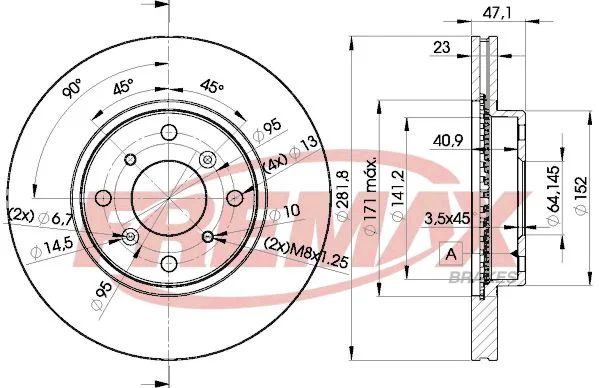 Stabdžių diskas FREMAX BD-2585
