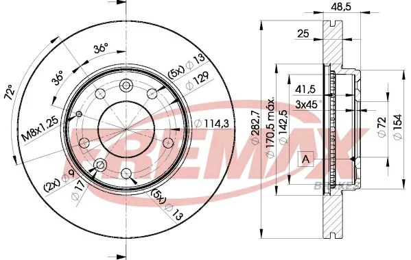 Stabdžių diskas FREMAX BD-3269