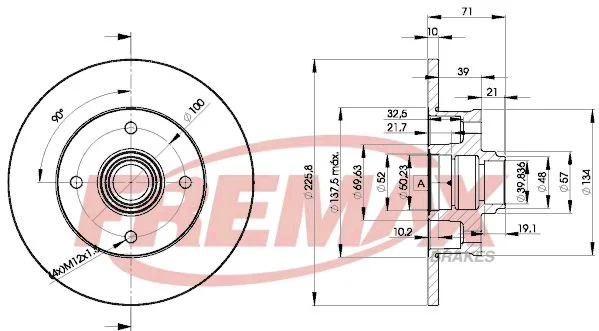 Stabdžių diskas FREMAX BD-3393
