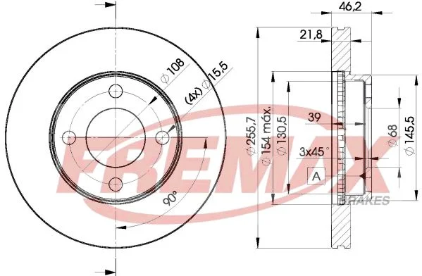 Stabdžių diskas FREMAX BD-3633