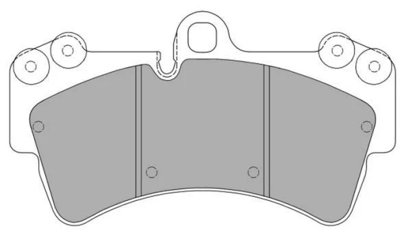 Stabdžių trinkelių rinkinys, diskinis stabdys FREMAX FBP-1358