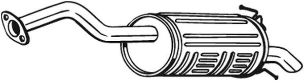 Rear Muffler BOSAL 163-055