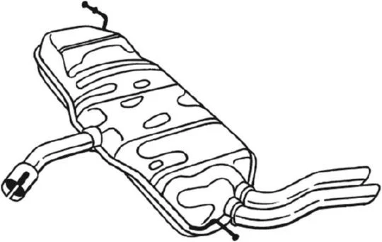 Rear Muffler BOSAL 227-231