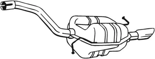 Rear Muffler BOSAL 233-205