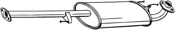 Vidurinis duslintuvas BOSAL 282863