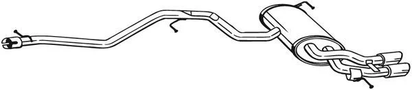 Rear Muffler BOSAL 286-363