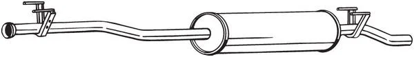 Centre Muffler BOSAL 287-485