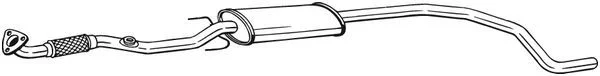 Centre Muffler BOSAL 293-305