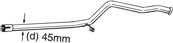 Repair Pipe, catalytic converter BOSAL 889-181