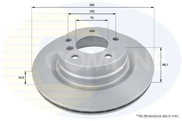 Brake Disc COMLINE ADC1718V