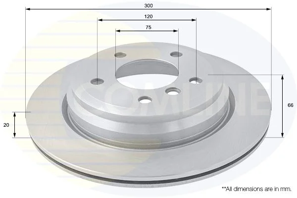 Brake Disc COMLINE ADC1761V