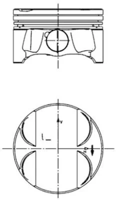 Pistão KOLBENSCHMIDT 40085600