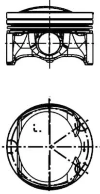Pistão KOLBENSCHMIDT 40251600