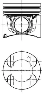 Pistão KOLBENSCHMIDT 40262600