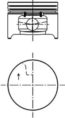 Pistão KOLBENSCHMIDT 40277620