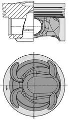 Pistão KOLBENSCHMIDT 40315600