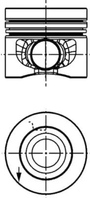 Pistão KOLBENSCHMIDT 40353620