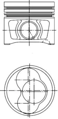 Piston KOLBENSCHMIDT 40408600