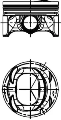 Pistão KOLBENSCHMIDT 40477620