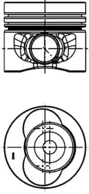 Pistão KOLBENSCHMIDT 40683620