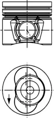 Pistão KOLBENSCHMIDT 40734600
