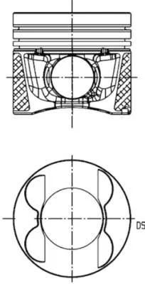 Pistão KOLBENSCHMIDT 40776610
