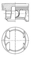 Pistão KOLBENSCHMIDT 41006610