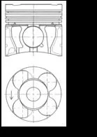 Piston KOLBENSCHMIDT 41071620