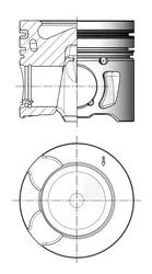 Pistão KOLBENSCHMIDT 41251610