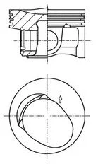 Pistão KOLBENSCHMIDT 41257610