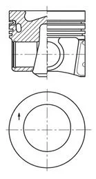 Pistão KOLBENSCHMIDT 41271620