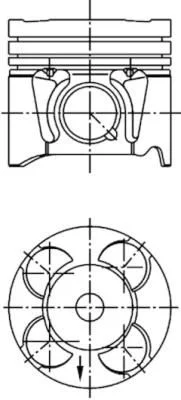 Pistão KOLBENSCHMIDT 41287600