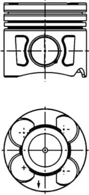 Pistão KOLBENSCHMIDT 41289600