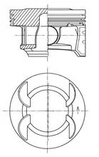 Pistão KOLBENSCHMIDT 41492610