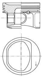 Pistão KOLBENSCHMIDT 41754600