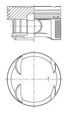 Pistão KOLBENSCHMIDT 41766600