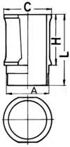 Cylinder Liner KOLBENSCHMIDT 89301110