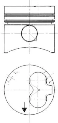 Piston KOLBENSCHMIDT 90732610