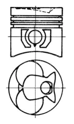 Piston KOLBENSCHMIDT 93444600