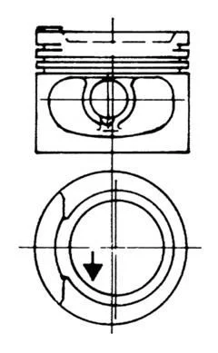 Piston KOLBENSCHMIDT 93928600