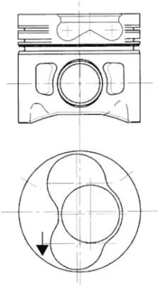 Pistão KOLBENSCHMIDT 94427720