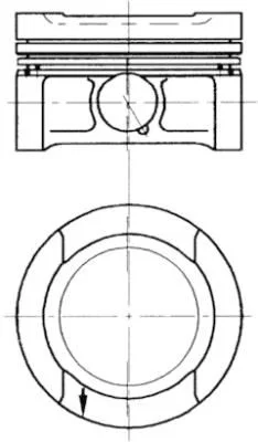 Pistão KOLBENSCHMIDT 94503700