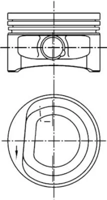 Piston KOLBENSCHMIDT 99452600