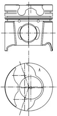 Pistão KOLBENSCHMIDT 99561620