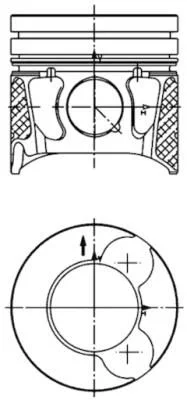 Piston KOLBENSCHMIDT 99700600
