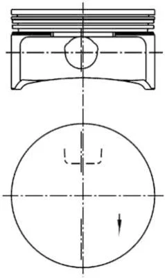 Pistão KOLBENSCHMIDT 99741601